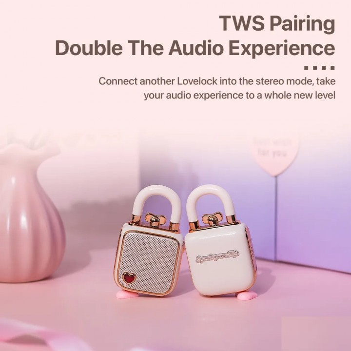 PS6365 DIVOOM LoveLock Bluetooth Speaker - Unique Mini Portable Speaker
