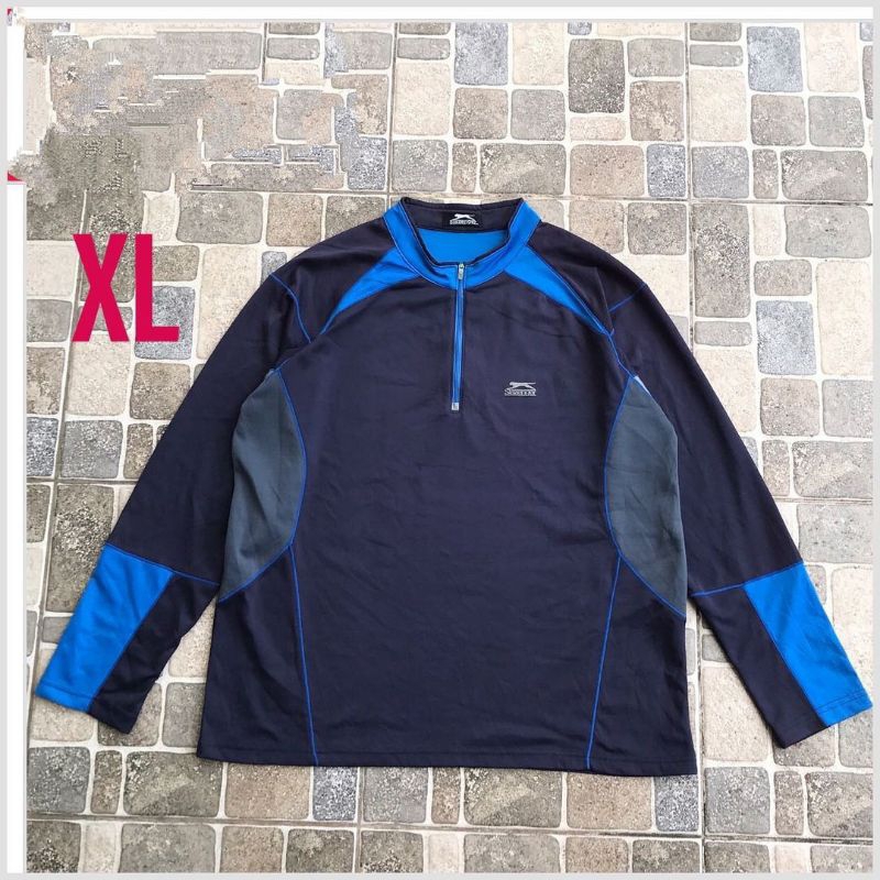 Jacket Baselayer Baju Kaos Pria Cowok Outdoor Parasut Gunung Hiking Slazenger 21NVK