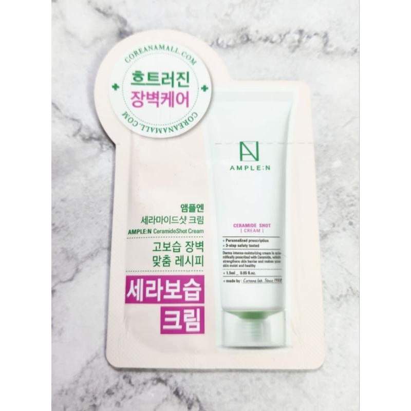 AMPLE:N Ample Ceramide Shot Cream Sample Sachet Travel Size