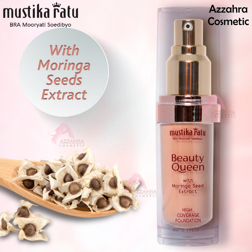 Mustika Ratu Beauty Queen High Coverage Foundation Matte Finish - 35ml Caramel