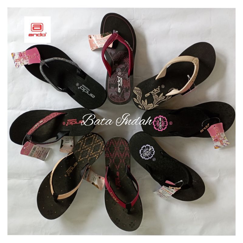 Sandal jepit wanita ANDO (original)