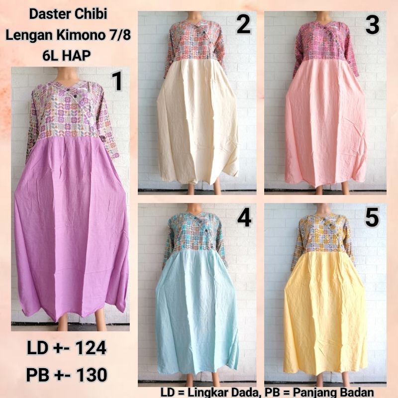 DASTER CHIBI JUMBO 7/8 6L LENGAN HAP BUSUI FRIENDLY LD 120CM WLBG + ADG2
