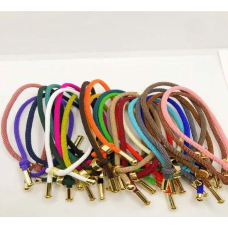 Gelang Tali Serut Pandora Polos Untuk Liontin emas