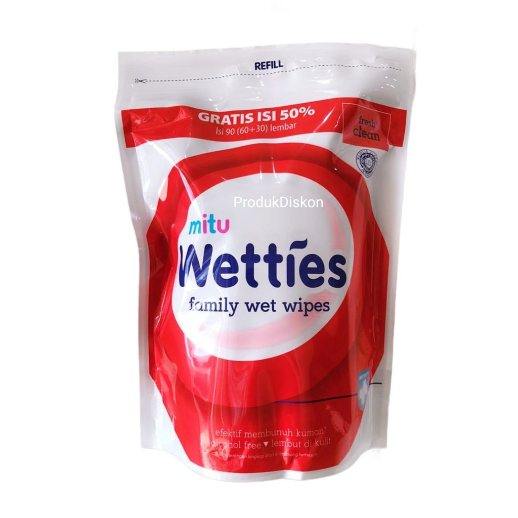 Mitu WETTIES family wet wipes 90 Sheets