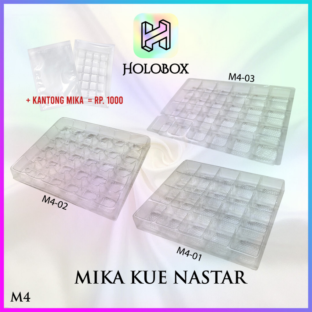 

Mika Tray Kue Tatakan Sekat Nastar Isi 20/24/30 | M4