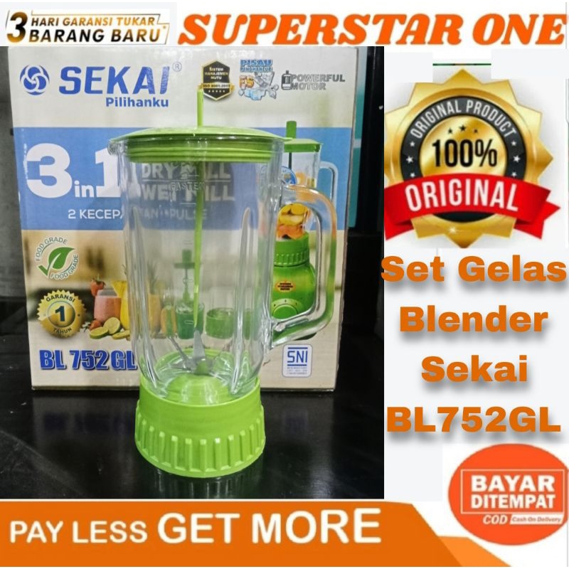 Blender Set Gelas Jus Blender Sekai BL -752GL set gelas jus blender Sekai BL 752 GL