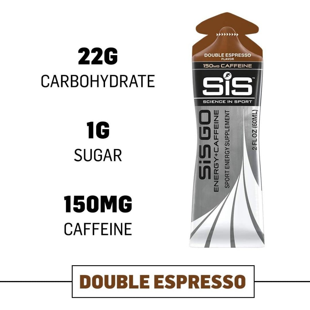 SIS Energy Gel DOUBLE ESPRESSO Caffeine Performance Endurance Stamina Olahraga