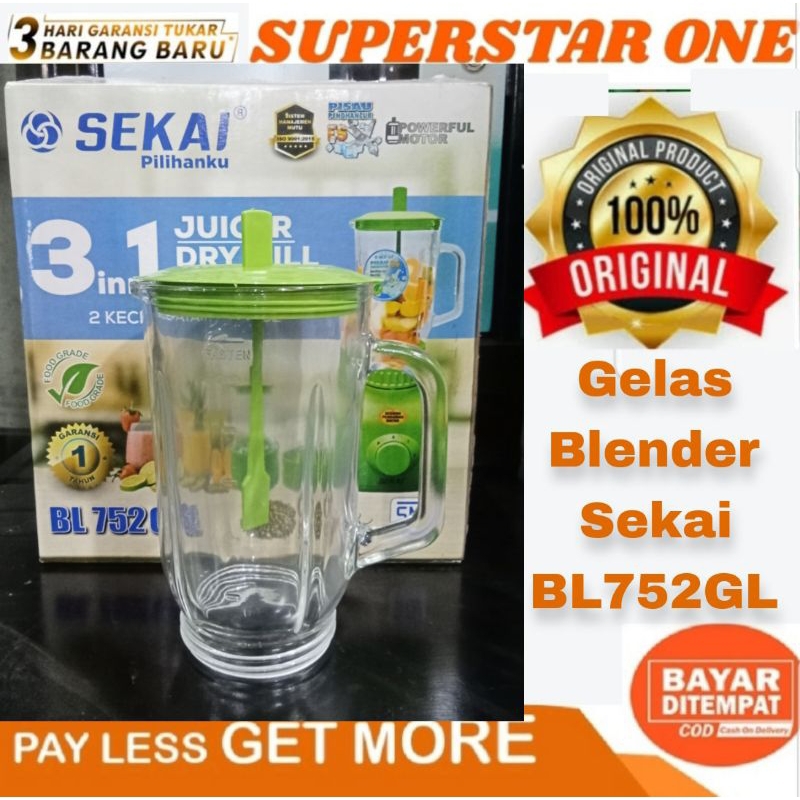 Gelas Jus Blender Sekai BL-752GL gelas juice blender Sekai BL 752 GL