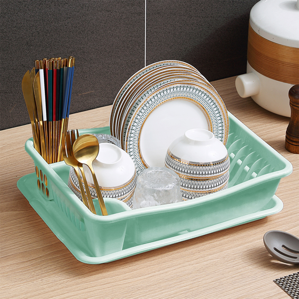 Ladiesstar Termurah  - Tempat Rak Pengering Piring Plastik Pengering Buah dan Sayur (PBR-C) -Tempat Pengering Cuci Piring Gelas Sendok - COD