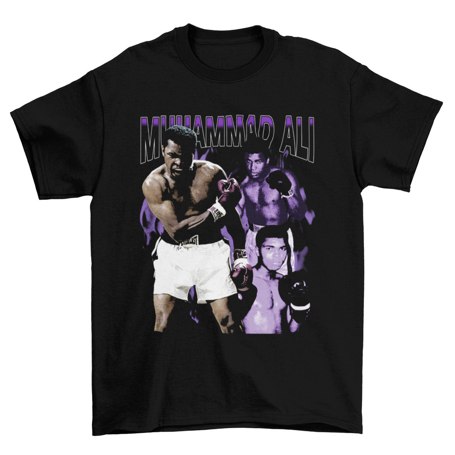 Tomoinc T-Shirt Kaos Pria - Muhammad Ali Vintage