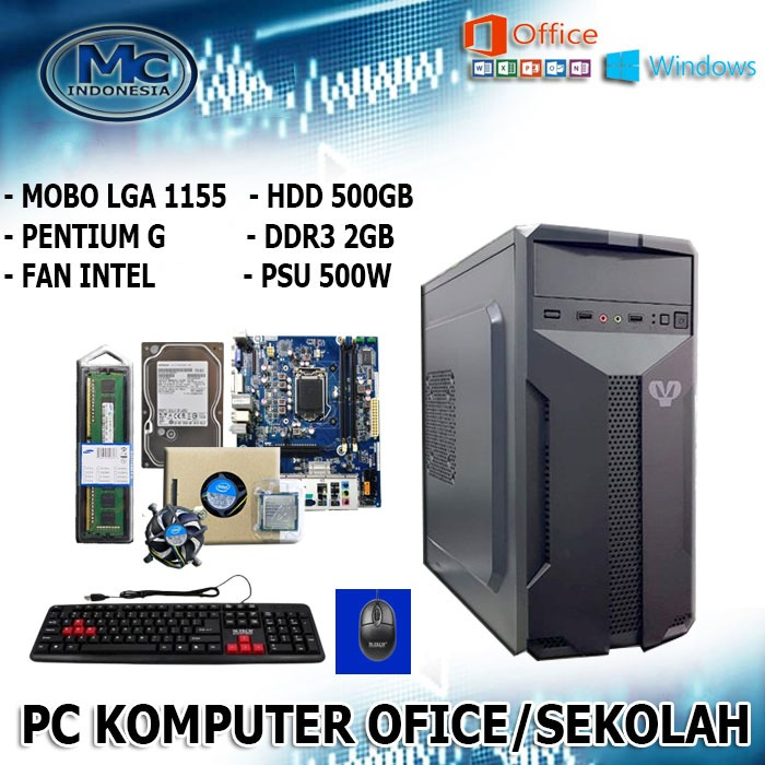 PC RAKITAN PENTIUM RAKITAN KOMPUTER OFFICE
