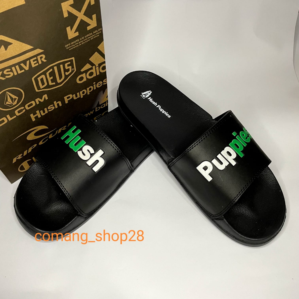 Sandal Slop Pria Wanita Terbaru / Sendal Slide / Sandal Terlaris / Sendal Slop Sandal Hush Puppies