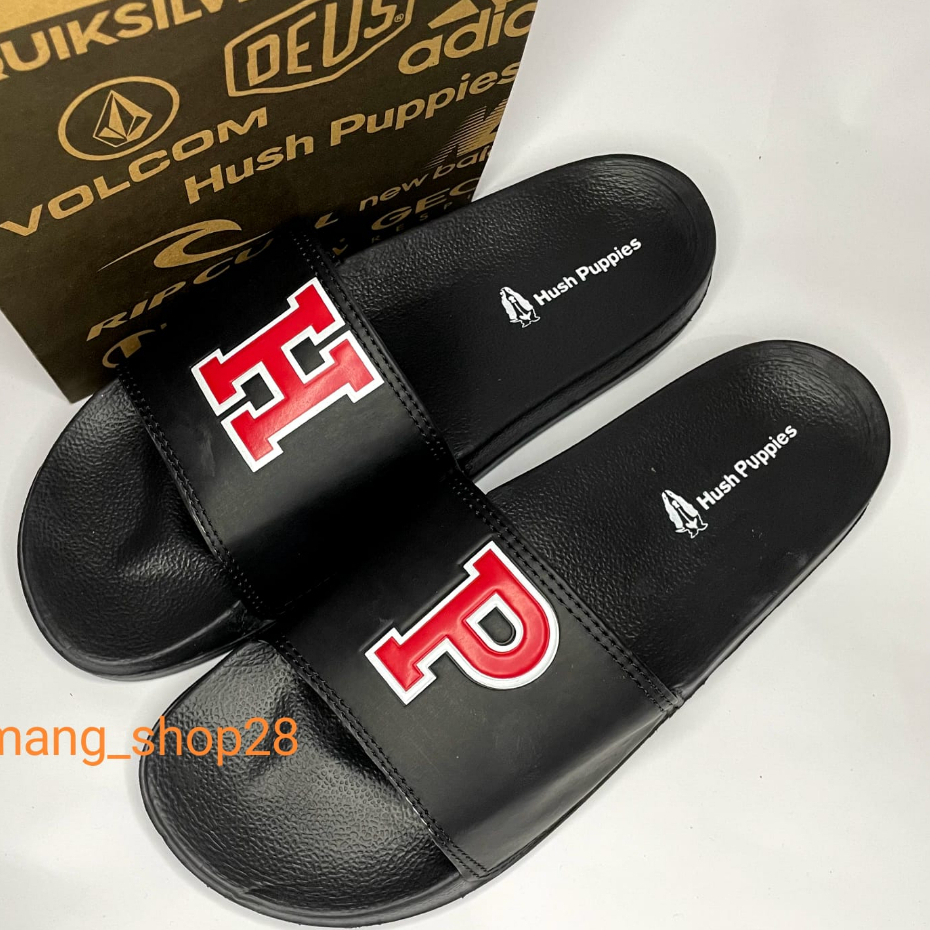 Sandal Slop Hush Puppies Pria  Wanita Kekinian Sandal Slip-On Pria Terbaru