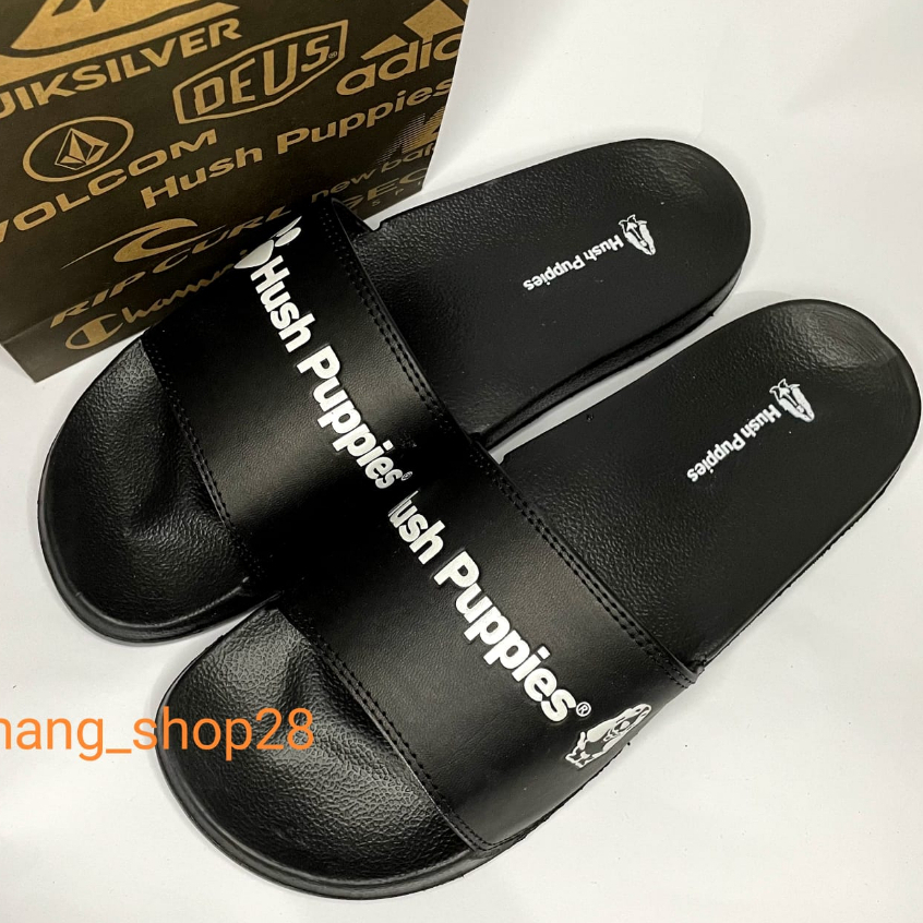 SANDAL SLOP SLIDE HUSH PUPPIES PRIA WANITA TERLARIS PRIA WANITA TULISAN PUTIH