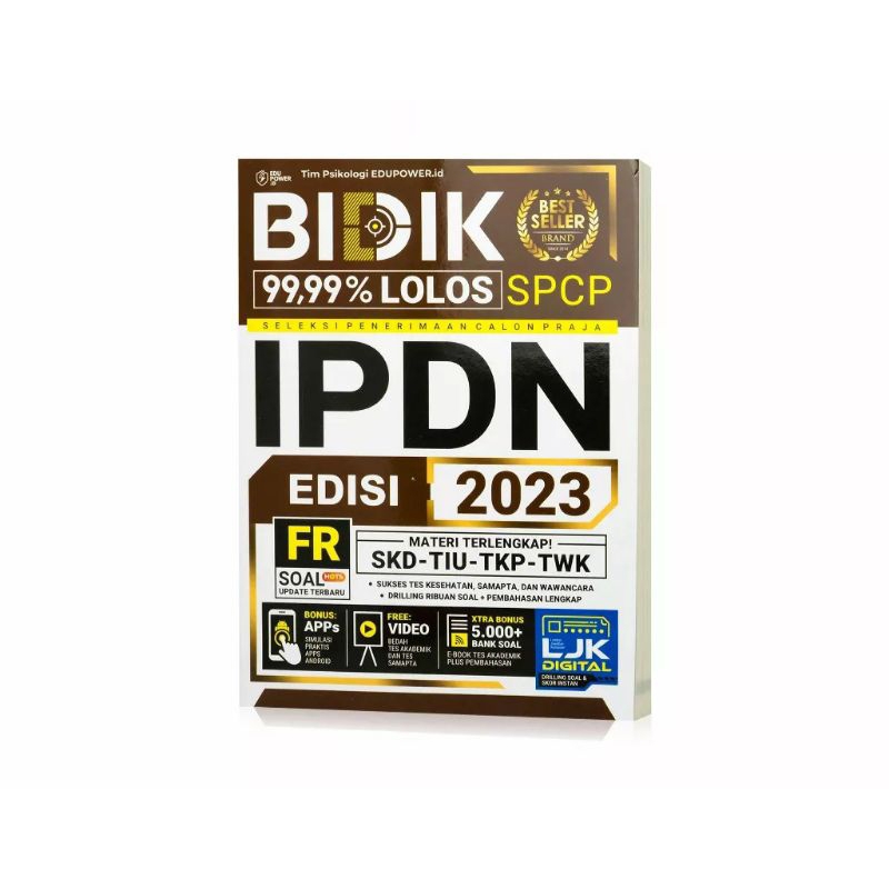 

BUKU BIDIK IPDN 2023/99,99% LOLOS/TERPERCAYA LOLOS TES 2023