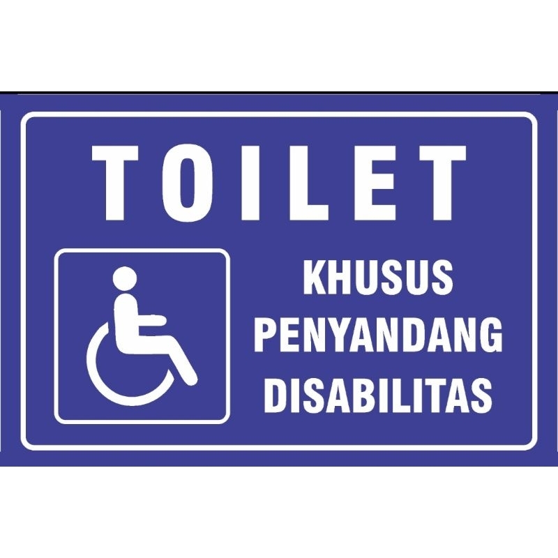 

Akrilik Toilet Khusus Penyandang Disabilitas