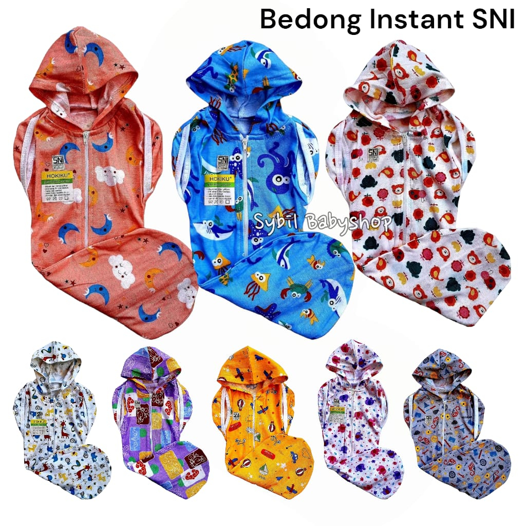 HOKIKU Bedong Instan / Bedong Bayi / Kain Bedong SNI Bahan Tebal