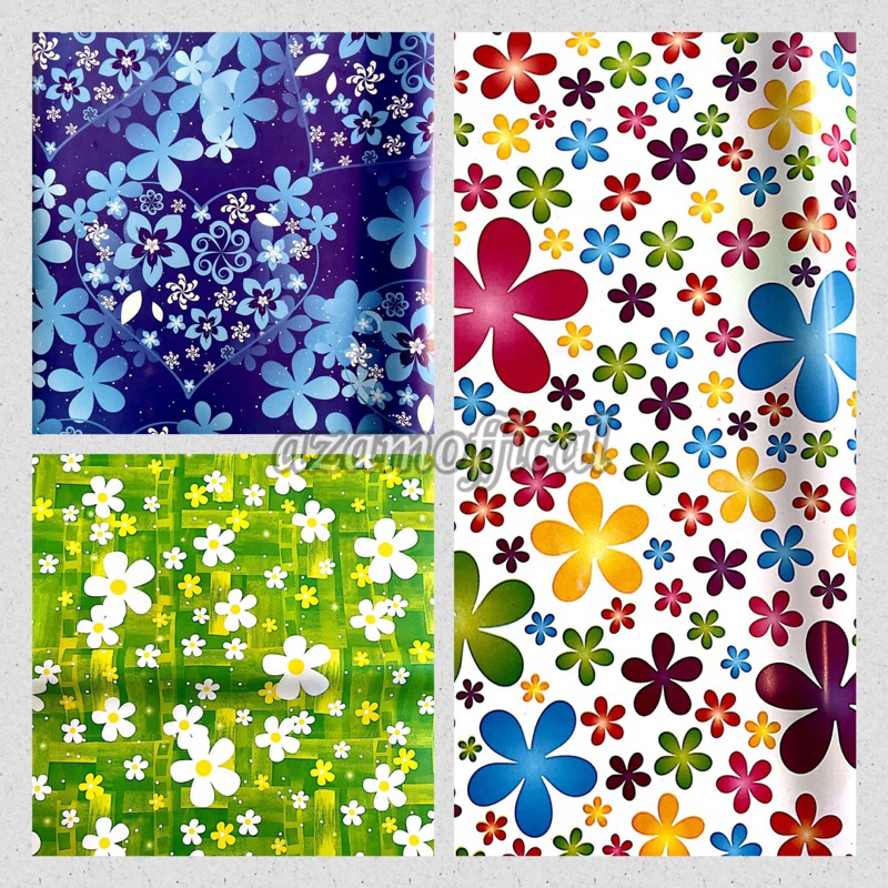 

KERTAS KADO GLOSSY FLOWEER BUNGA GROSSIR MURAH MOTIF BANYAK