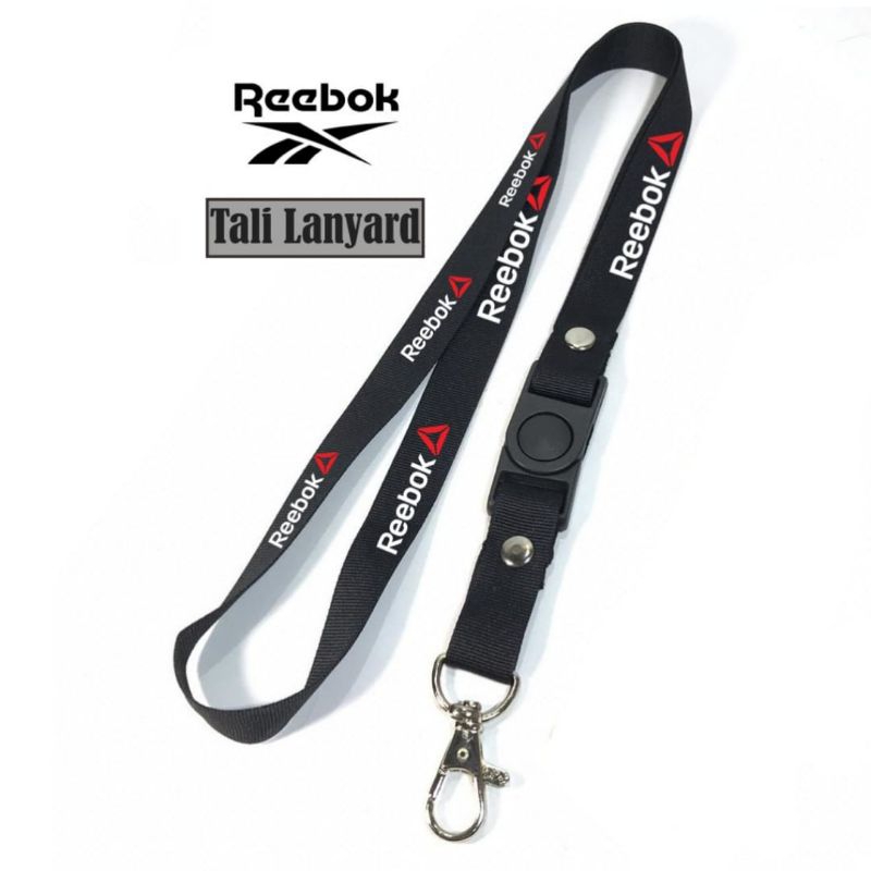 

lanyard REEBOK lanyard DISTRO gantungan kunci name tag id card kartu nama / tali lanyard gantungan leher fullprint