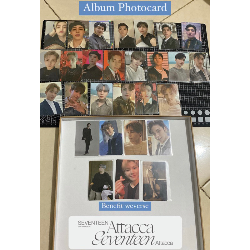 SEVENTEEN ATTACCA PHOTOCARD OFFICIAL MINI ALBUM CARAT SVT Sebong HYBE INSIGHT PC BENEFIT WEVERSE SCO