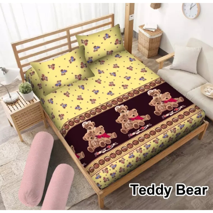 Seprei Tendy bear/seprei karakter/seprei homemade/seprei/seprei murah/seprei hotel/seprei motif kint