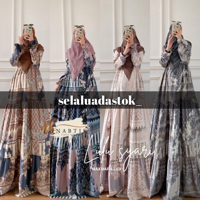 COD LOLITA SYARI BY NABTIK / LULU SYARI BY NABTIK / SIAP KIRIM GAMIS SYARI BY NABTIK DRESS TERBARU G