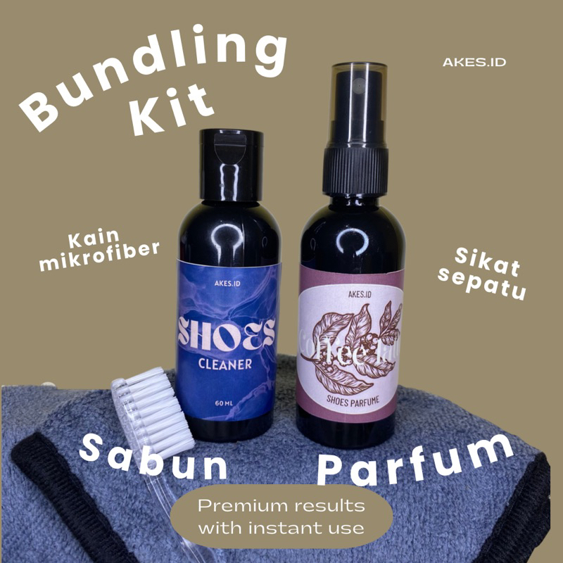 BUNDLING SABUN PEMBERSIH PARFUM SEPATU SHOES CLEANER