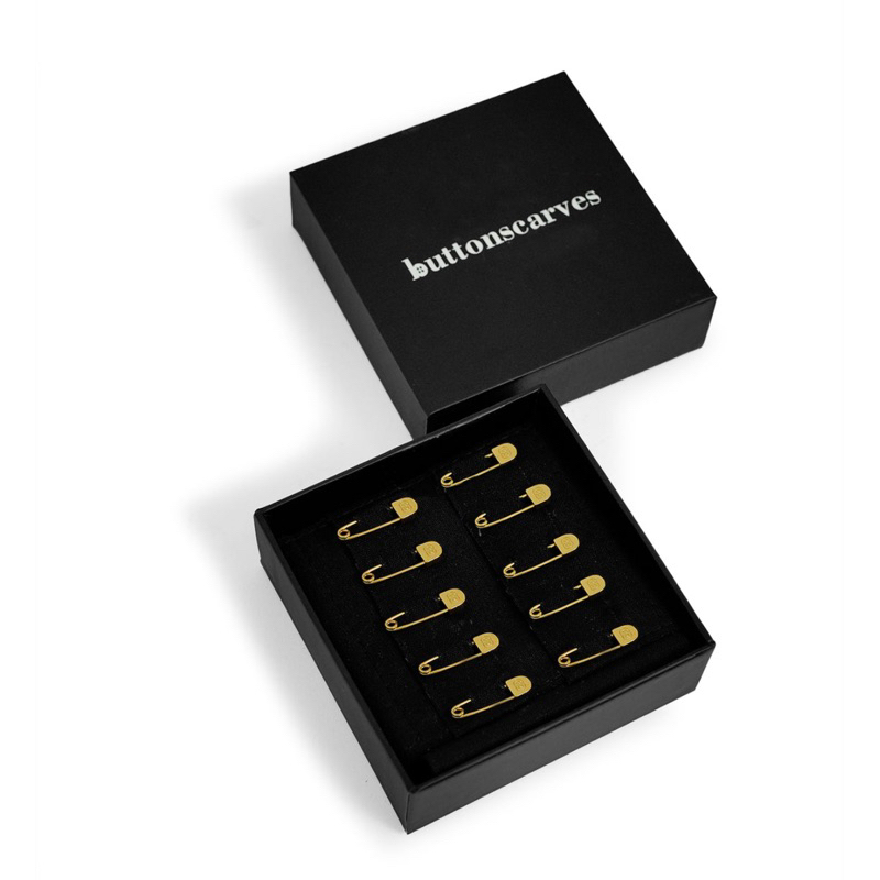 BUTTONSCARVES SIGNATURE PIN BROOCH ORI NEW