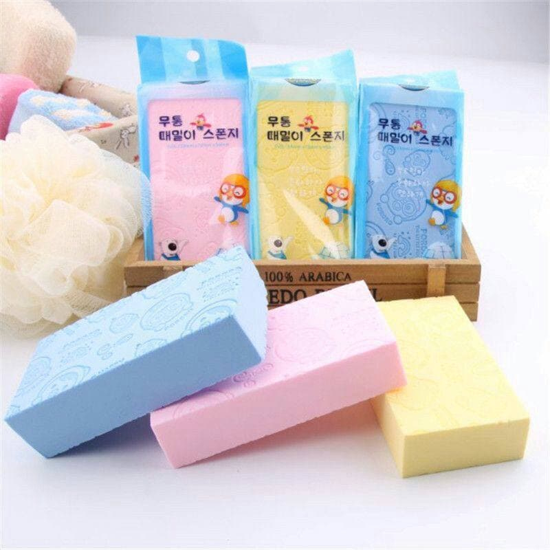 Spon Pororo Pengangkat Daki, Sel-Sel Kulit Mati, Dan Membersihkan Tubuh Saat Mandi / Spons Cuci Piri