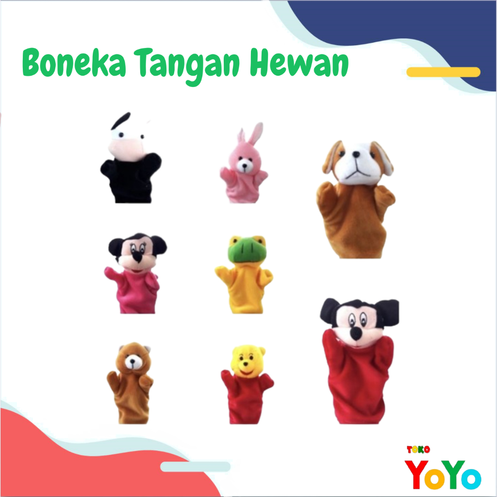 TokoYoyo Boneka Tangan Karakter / Hand Puppet Character / Boneka Tangan Edukasi