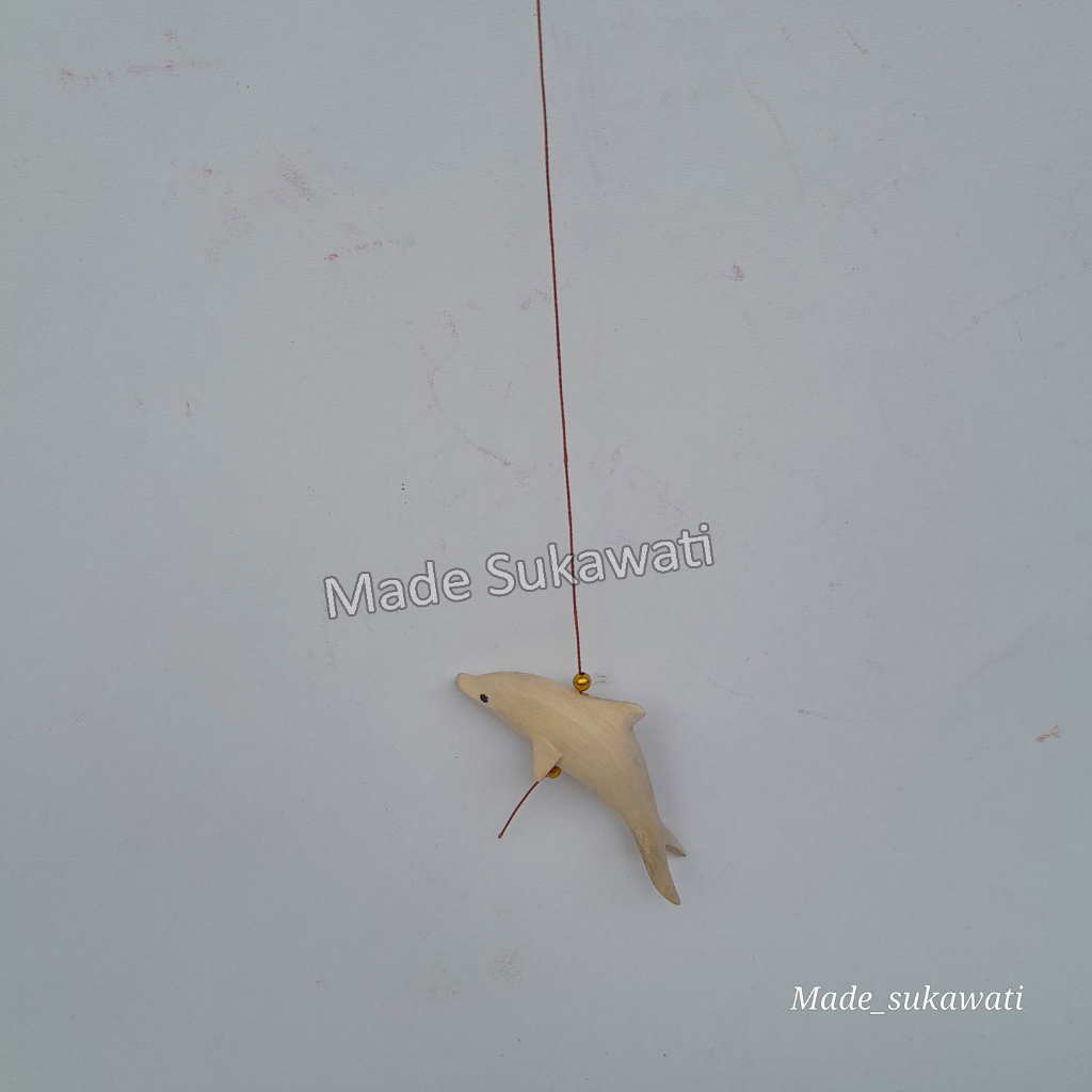 Lonceng aluminium Love Lubang Dolphin krincingan gantungan windchimes