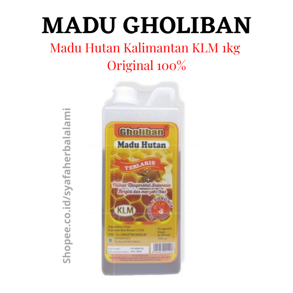 

GHOLIBAN - Madu Hutan Kalimantan KLM 1kg Original 100%