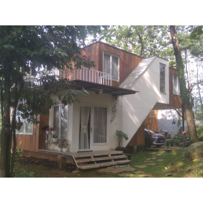 

villa konsep kayu