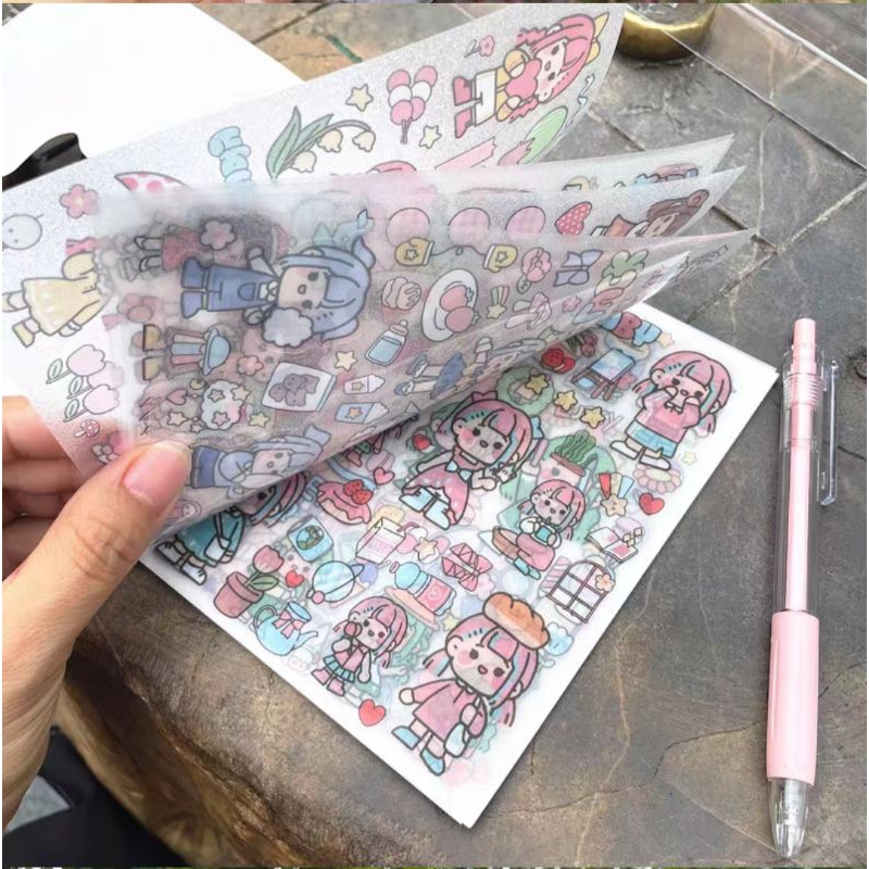 100pcs Stiker DIY|Stiker Tumbler|Stiker Sanrio|Stiker Kartun|Stiker MOMO