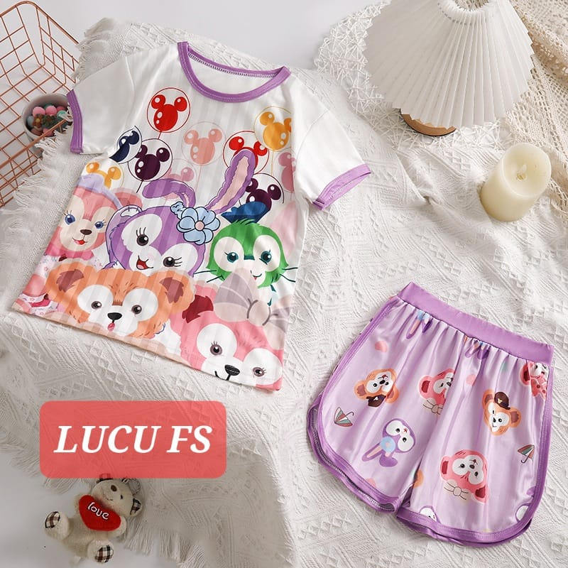 BAJUKIDDIE SETELAN LUCU BAJU TIDUR SANTAI ANAK DAILY SANRIO LUCU PAKAIAN ANAK CEWEK IMPORT MURAH