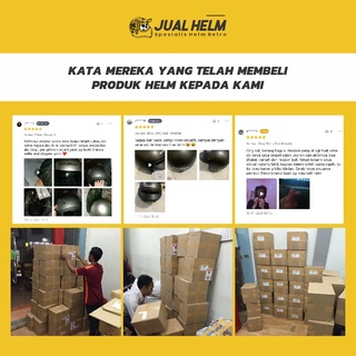 Helm JPN Galaxy Series Solid Black Doff | Helm Half Face Single Visor | JUAL HELM