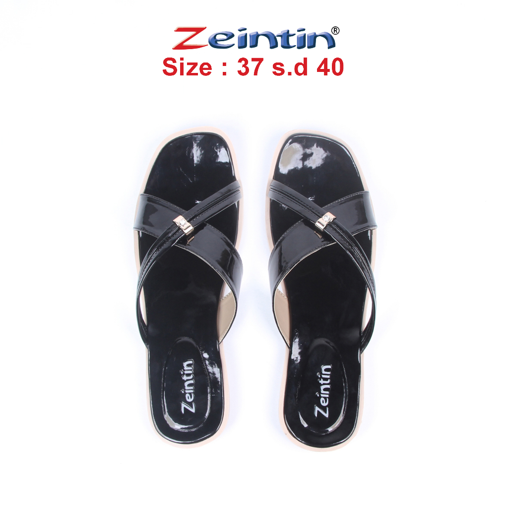 Zeintin - Sandal Wanita Bahan Kulit Sintetis Sandal Taplek Wanita Kekinian Orginal Zeintin SS