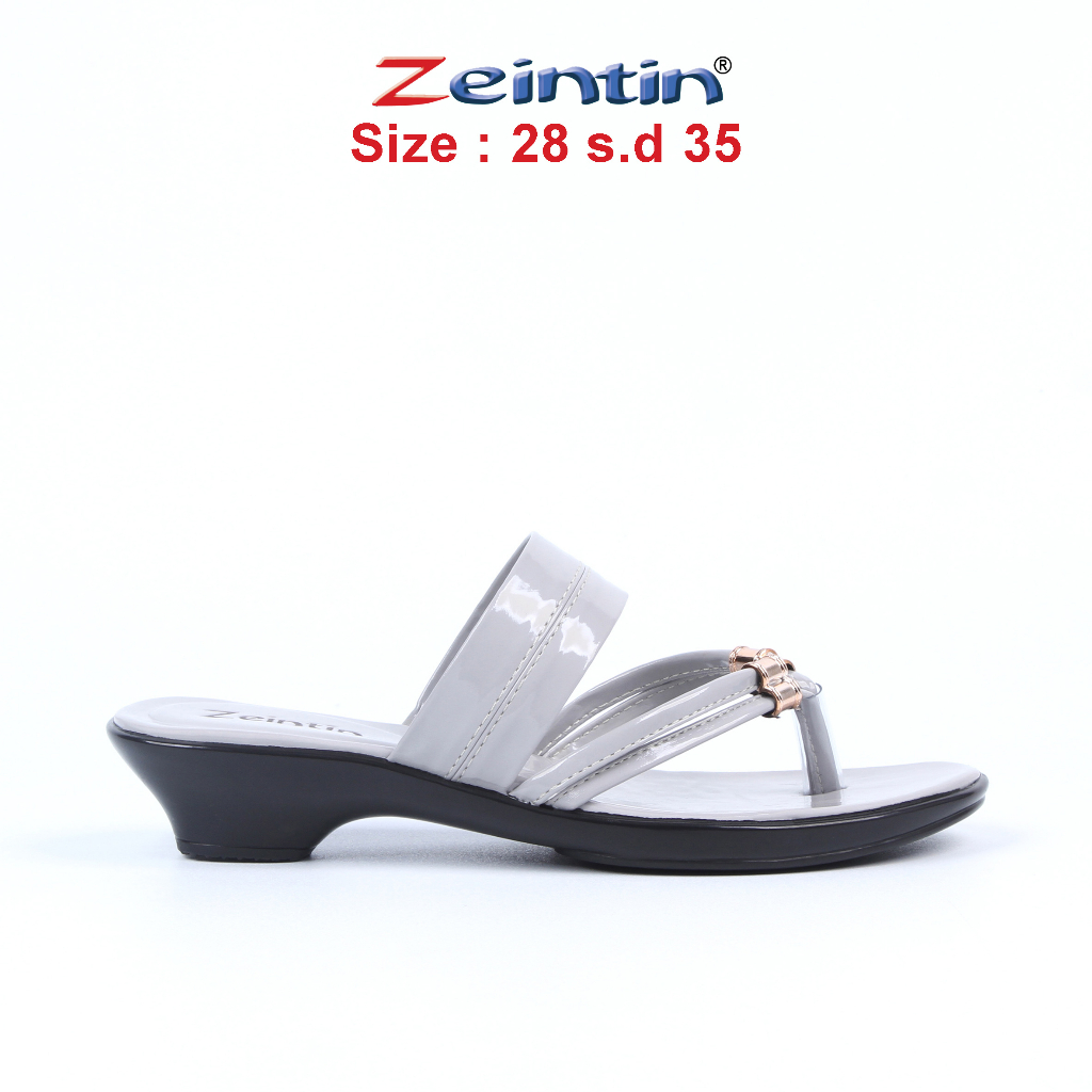 Zeintin - Sandal Anak Wanita Perempuan Kulit Sintetis Sandal Anak Sandal Flat Sandal Kasual Formal Original Zeintin TS