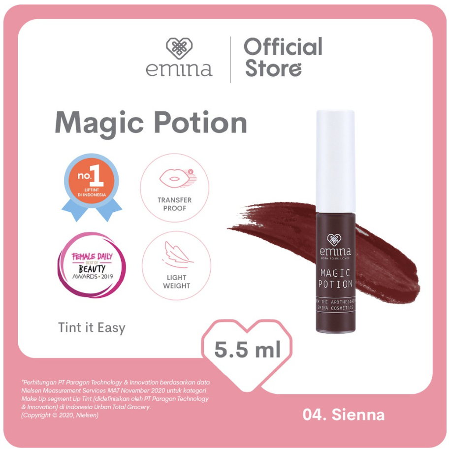 Emina Magic Potion 5.5 mL - Lip Tint Natural dan Fresh