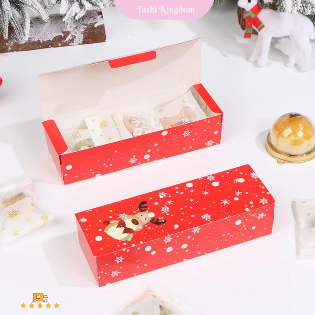 

KOTAK KADO MOTIF RUDOLF NATAL BOX KADO MOTIF NATAL , HAMPERS NATAL