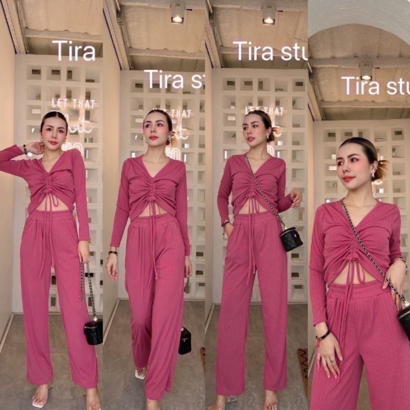 SETELAN PANJANG SERUT BRAND TIRA STUDIO IMPORT BANGKOK CODE 32870