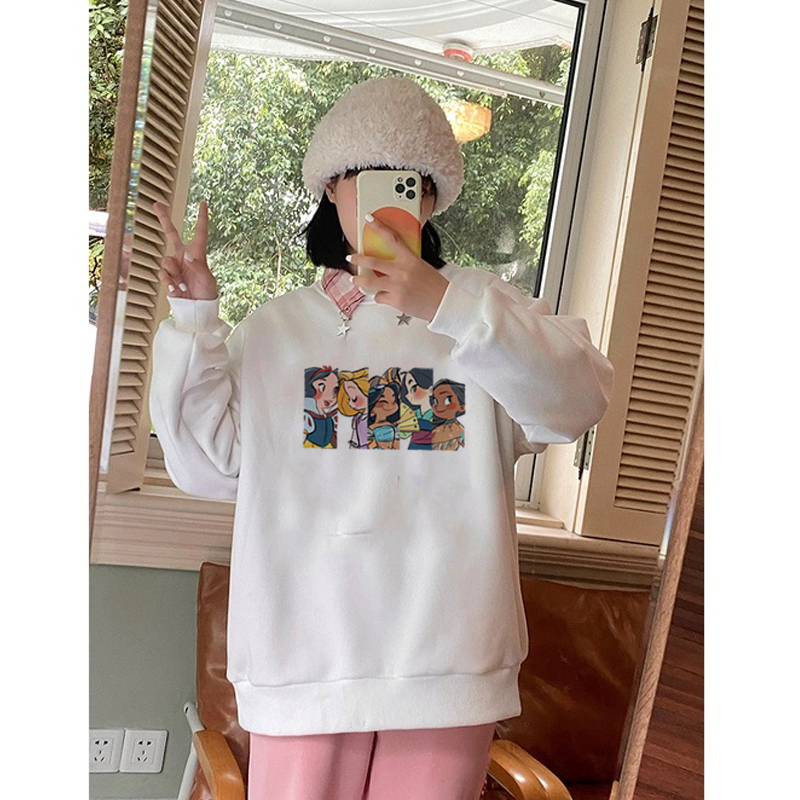 Sweater Princess printing  kaos oversize baju korean style wanita