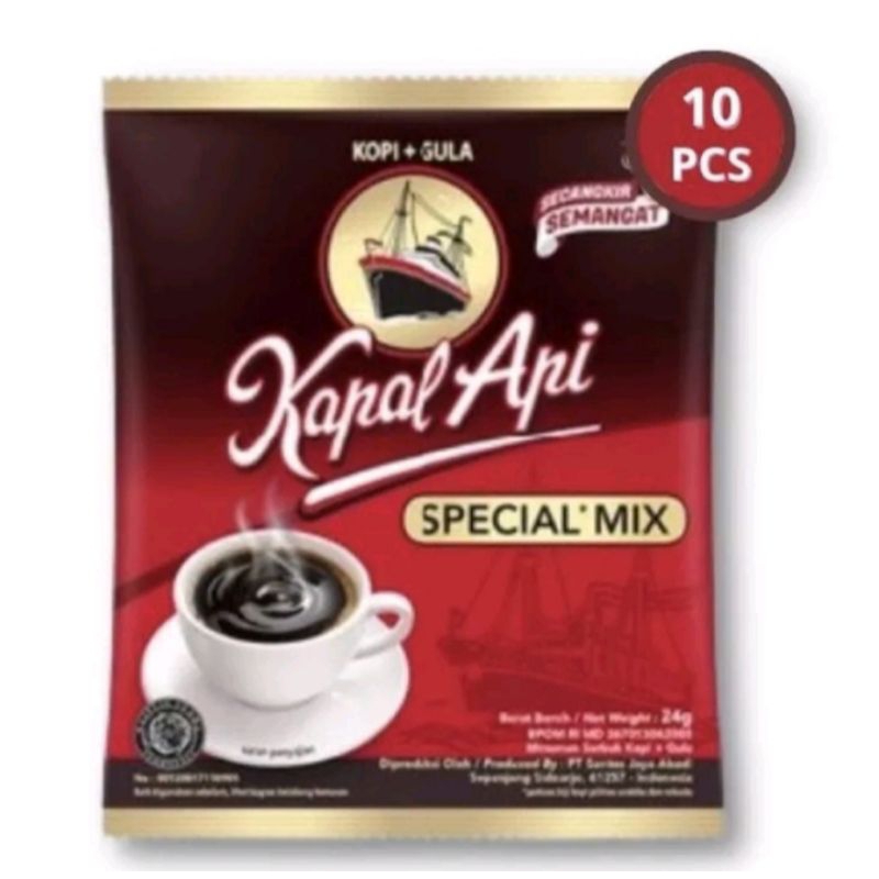 

kopi + gula kapal api spesial mix (isi 20 sachet)