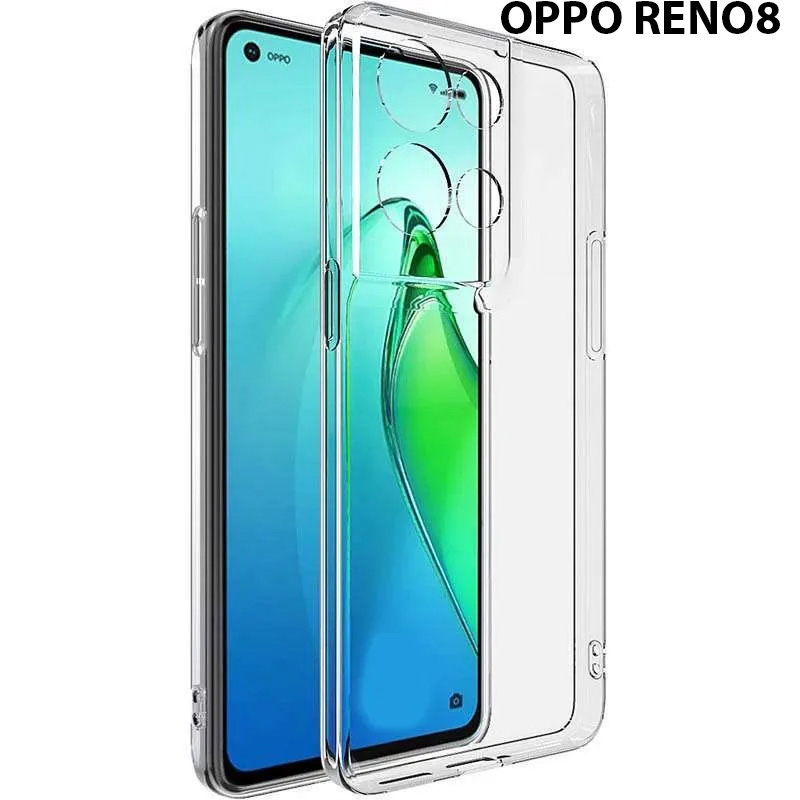 Case OPPO RENO 8 5G Casing Clear HD KETEBALAN 2MM BENING TRANSPARAN TPU Premium Softcase