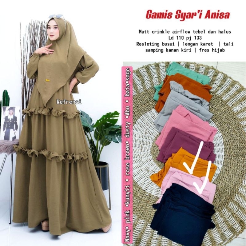 COD // GAMIS CRINKLE SET HIJAB // GAMIS CRINKLE BUSUI