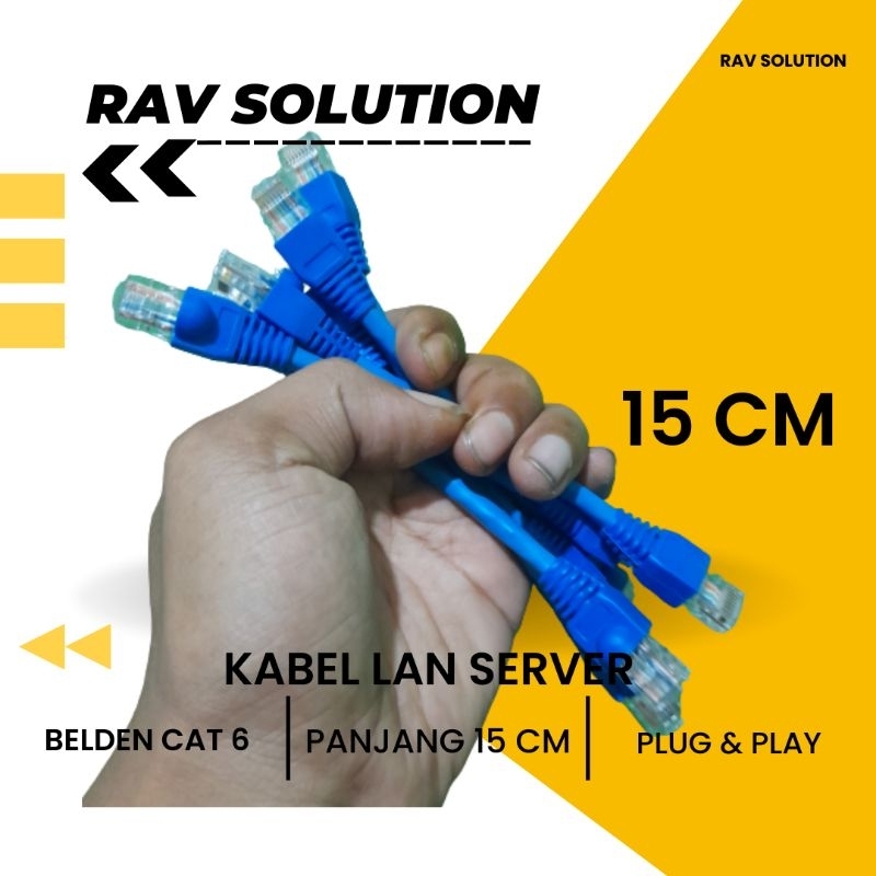 KABEL LAN SERVER CAT 6 GIGABYTE BELDEN CUSTOM RAV SOLUTION