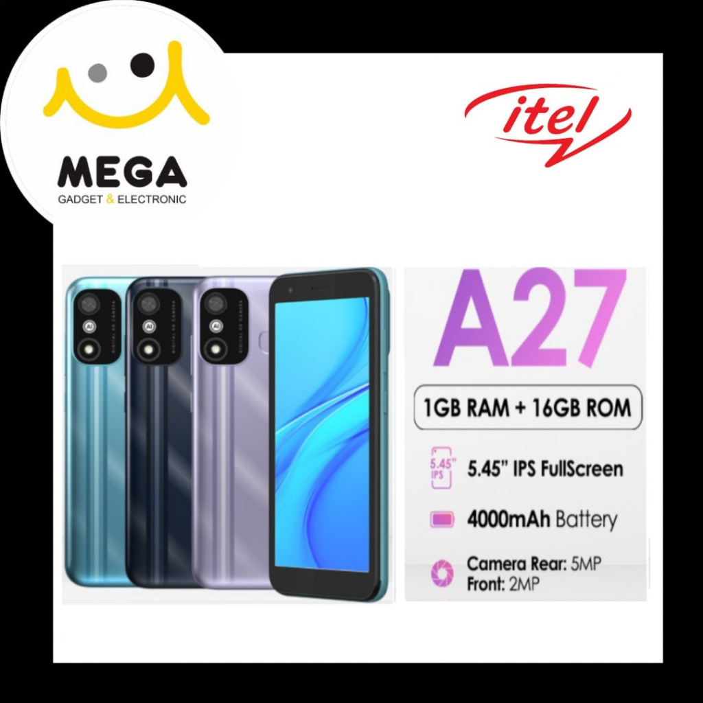 Itel A27 1GB + 16GB Garansi Resmi Itel Indonesia