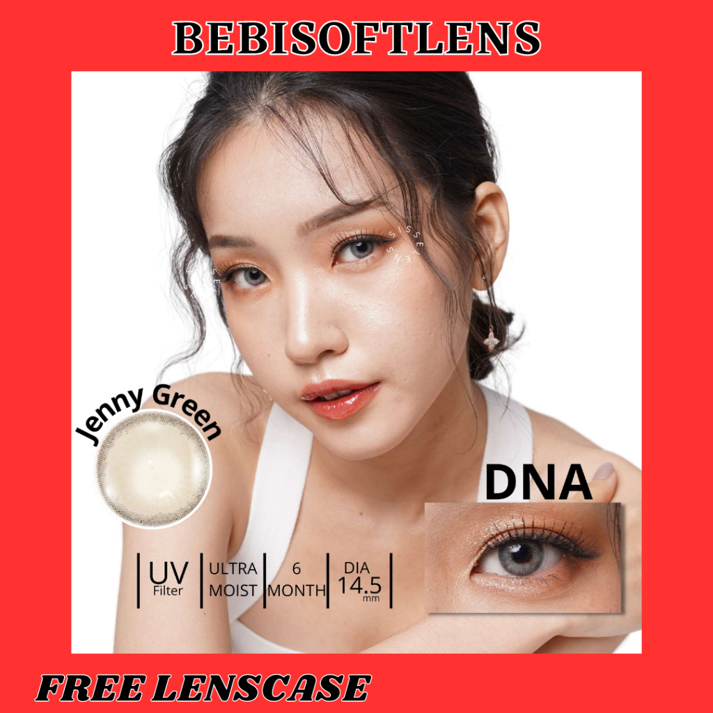 SOFTLENS DNA DIA 14.50MM MINUS (-3.25 s/d -6.00) / IDOL ADA BROWN TAYLOR GREY JENNY GREEN HEPBRUN PURPLE /BB