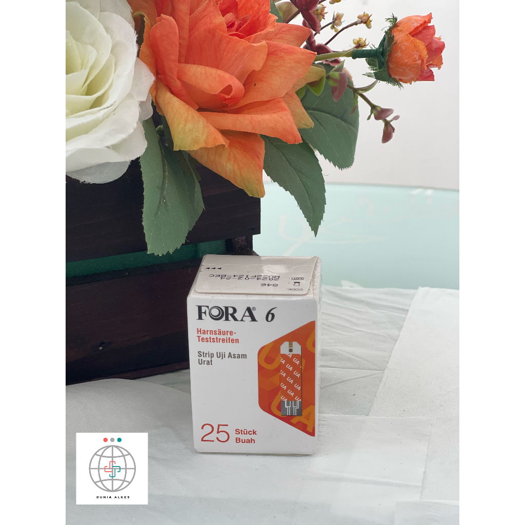 Strip Asam Urat Fora 6 Plus isi 25 - Strip Fora 6 Uric Acid