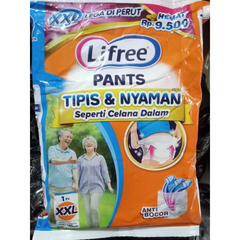 Lifree pants renceng XXL1 pampers dewasa XXL1